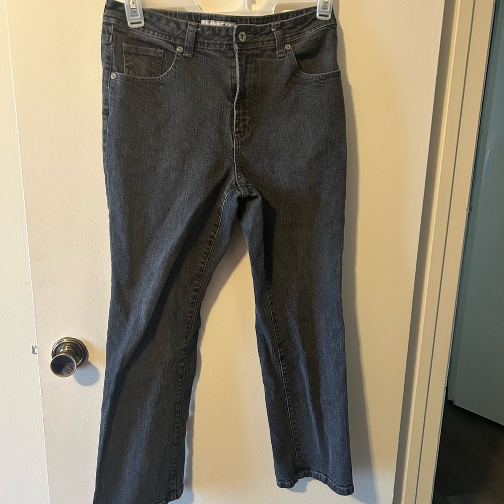 Chico's Dark Gray Straight Leg Jeans